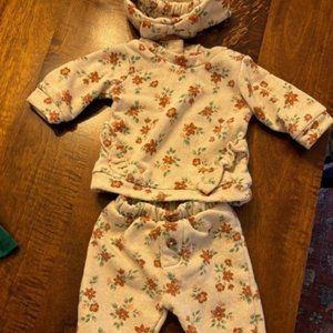 Nicole Miller Fleece Sweater, Leggings & Headband Set